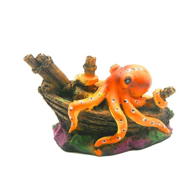 Marine Aquarium For Sale - Resin Octopus Statue Ornaments Micro Landscape