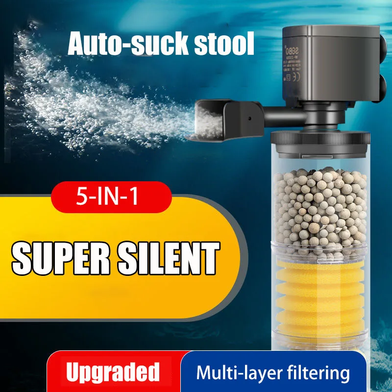 Marine Aquarium Wave Maker - 220V 50Hz Silent Filter for Aquarium