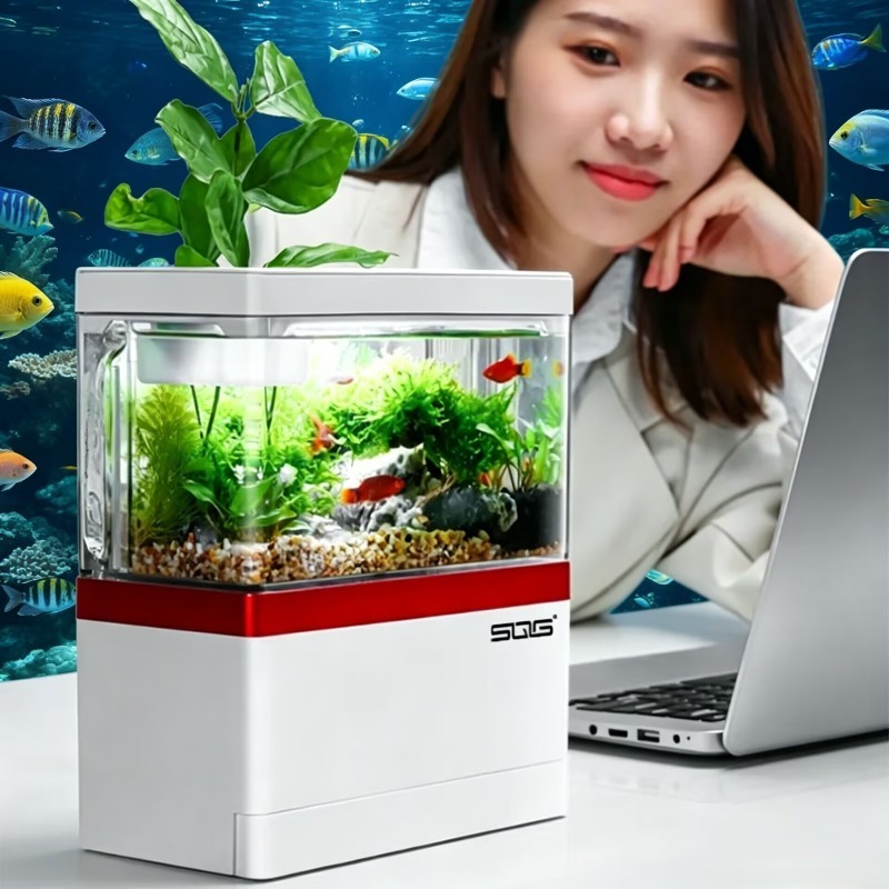 2026 mini fish tank Self circu - огляд і ціна Marine Aquarium Live