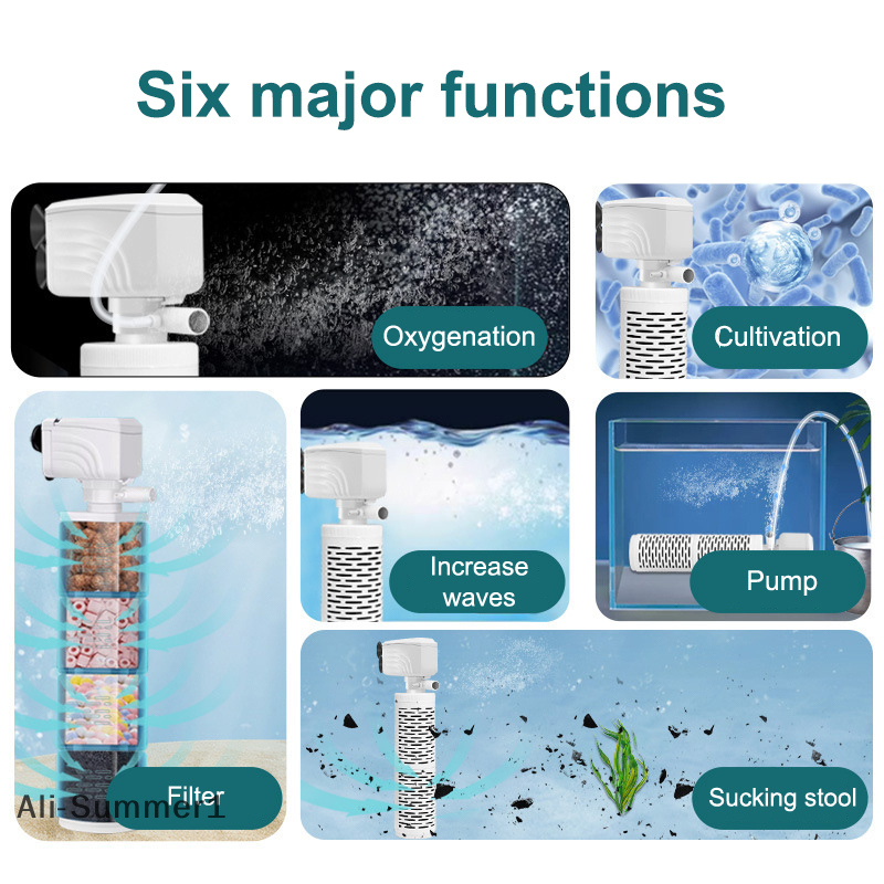 【E】3 In 1 Aquarium Filter Pump - огляд і ціна Marine Aquarium Wave Maker