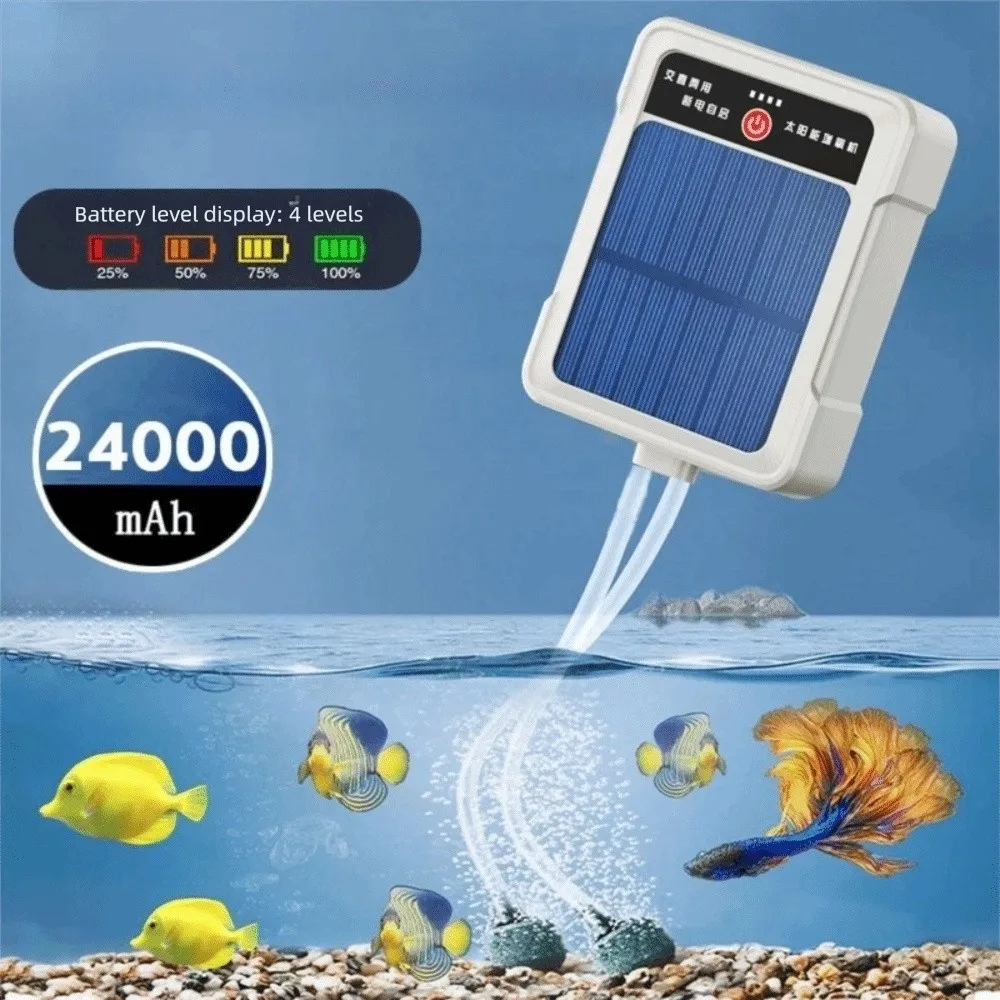 Portable Solar Oxygen Pump Wit - огляд і ціна Marine Aquarium Wave Maker