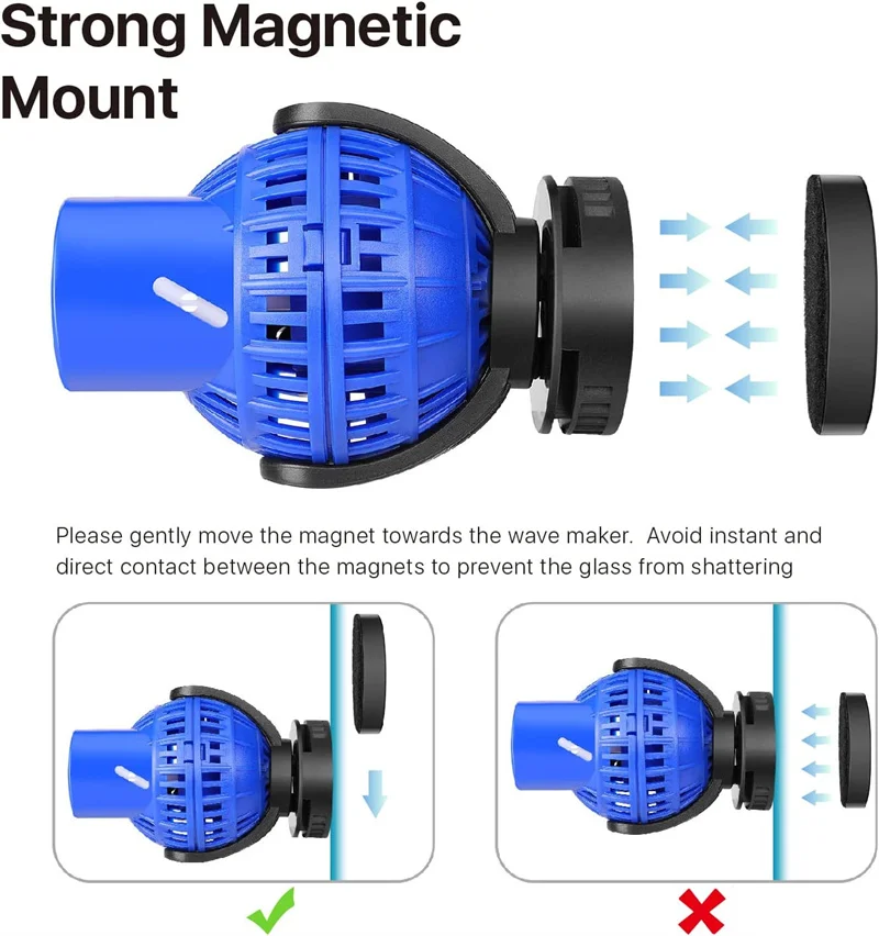 220V 6-26W Aquarium Wave Maker - огляд і ціна Marine Aquarium Wave Maker