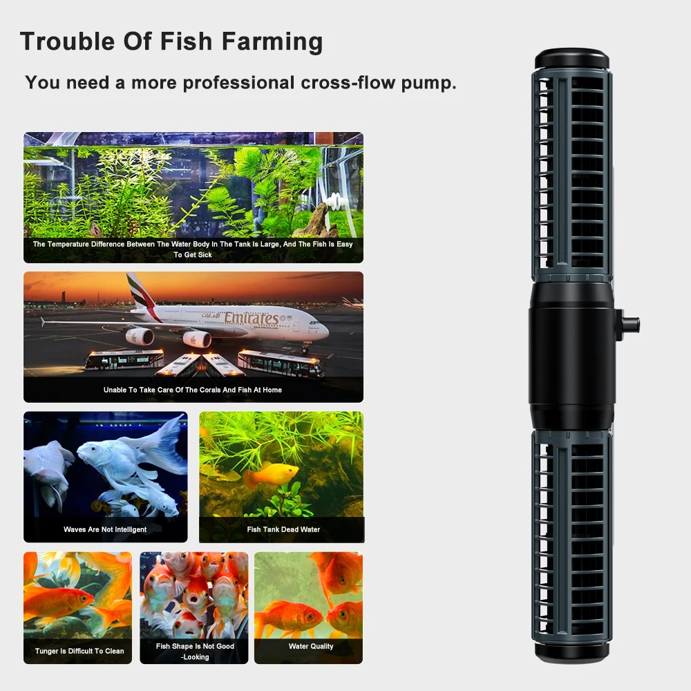 Jebao Jecod 2024 New DCW Serie - огляд і ціна Marine Aquarium Wave Maker
