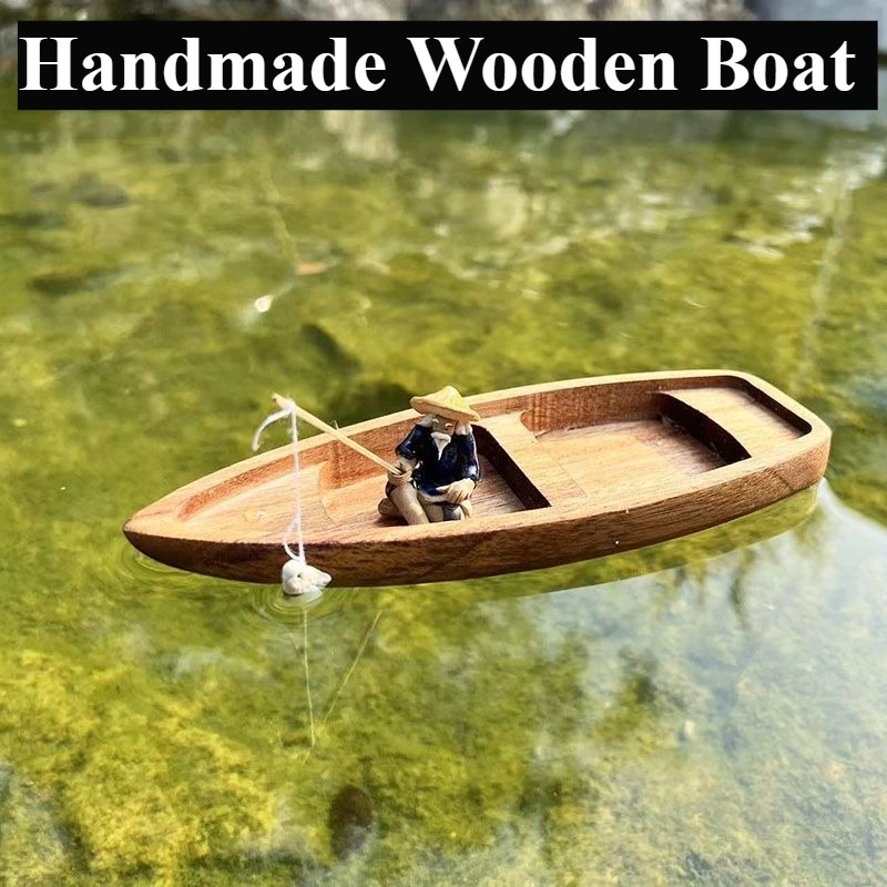 Handmade Wooden Boat Mini Floa - огляд і ціна Marine Aquarium For Sale