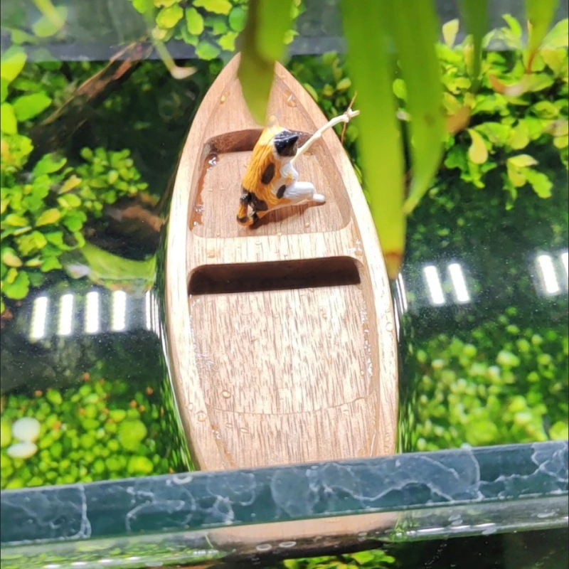 Handmade Wooden Boat Mini Floa - огляд і ціна Marine Aquarium For Sale