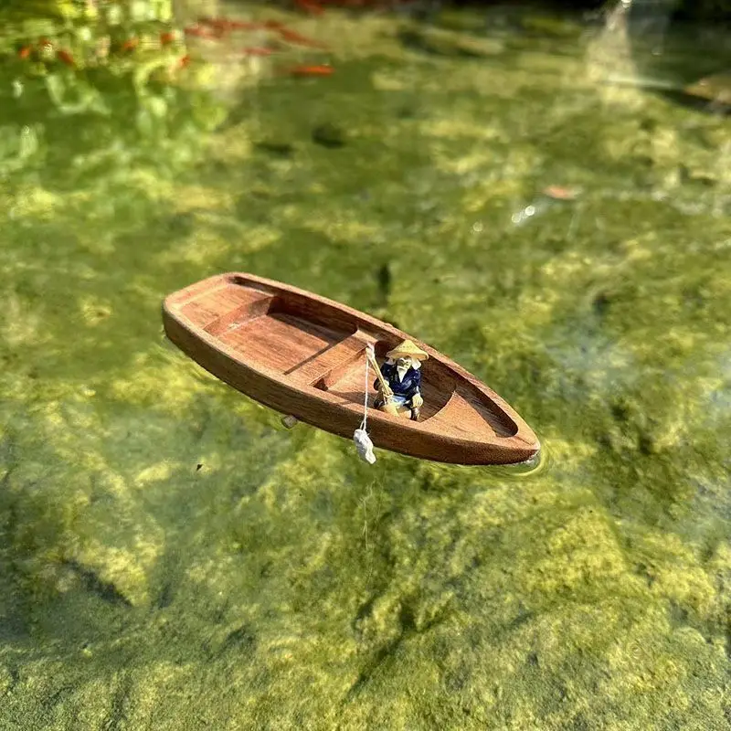 Handmade Wooden Boat Mini Floa - огляд і ціна Marine Aquarium For Sale