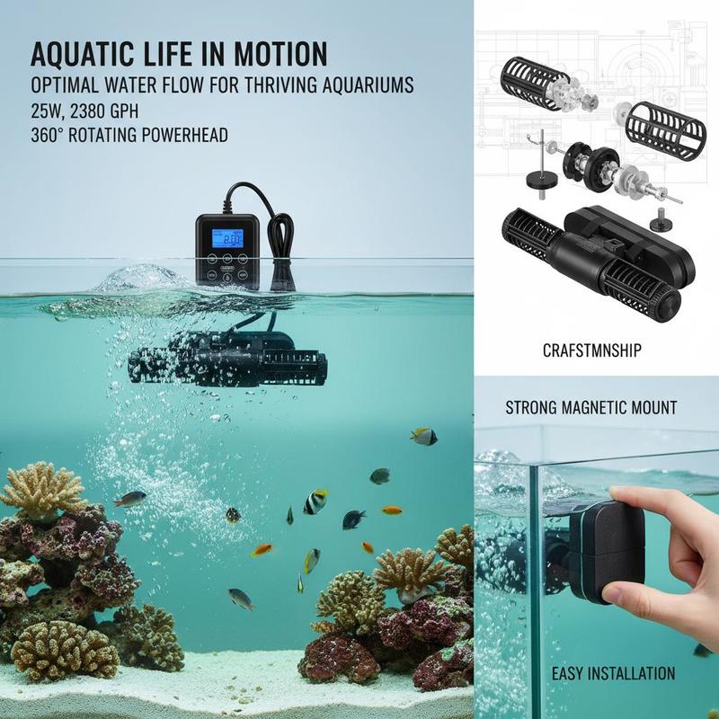 Free Shipping-Fish Tank Circul - огляд і ціна Powerhead Wave Maker