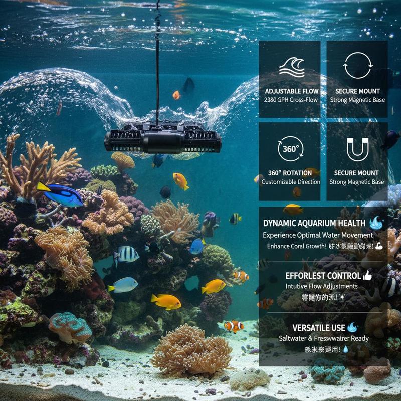 Free Shipping-Fish Tank Circul - огляд і ціна Powerhead Wave Maker