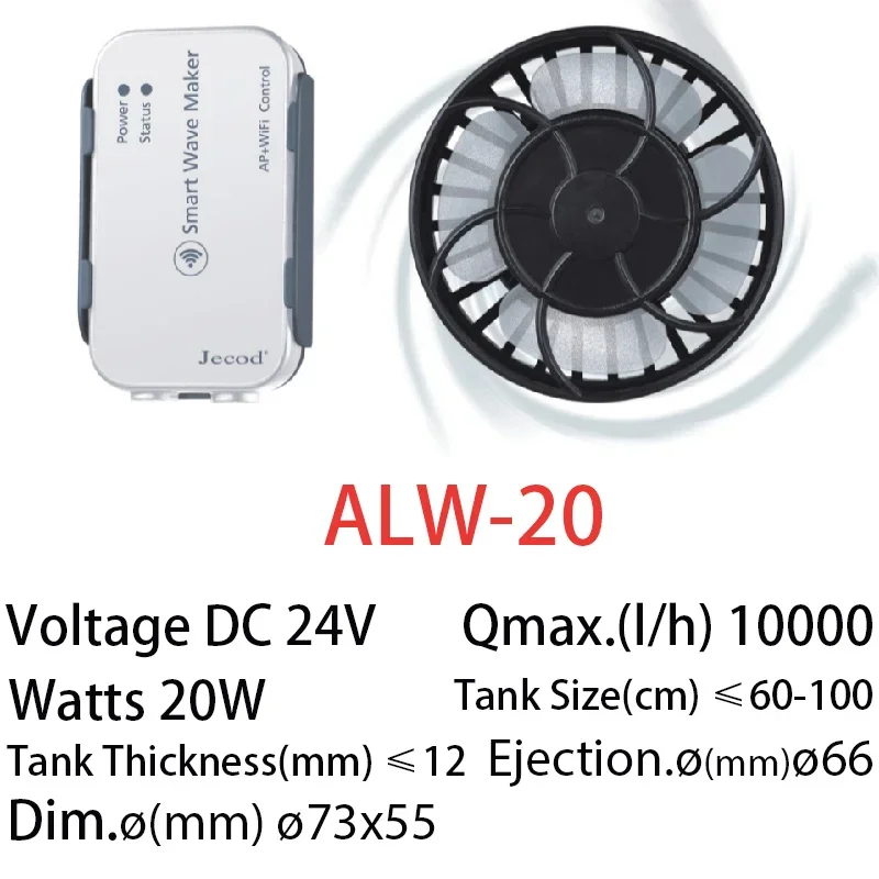 Jebao Jecod Upgraded ALW Serie - огляд і ціна Powerhead Wave Maker